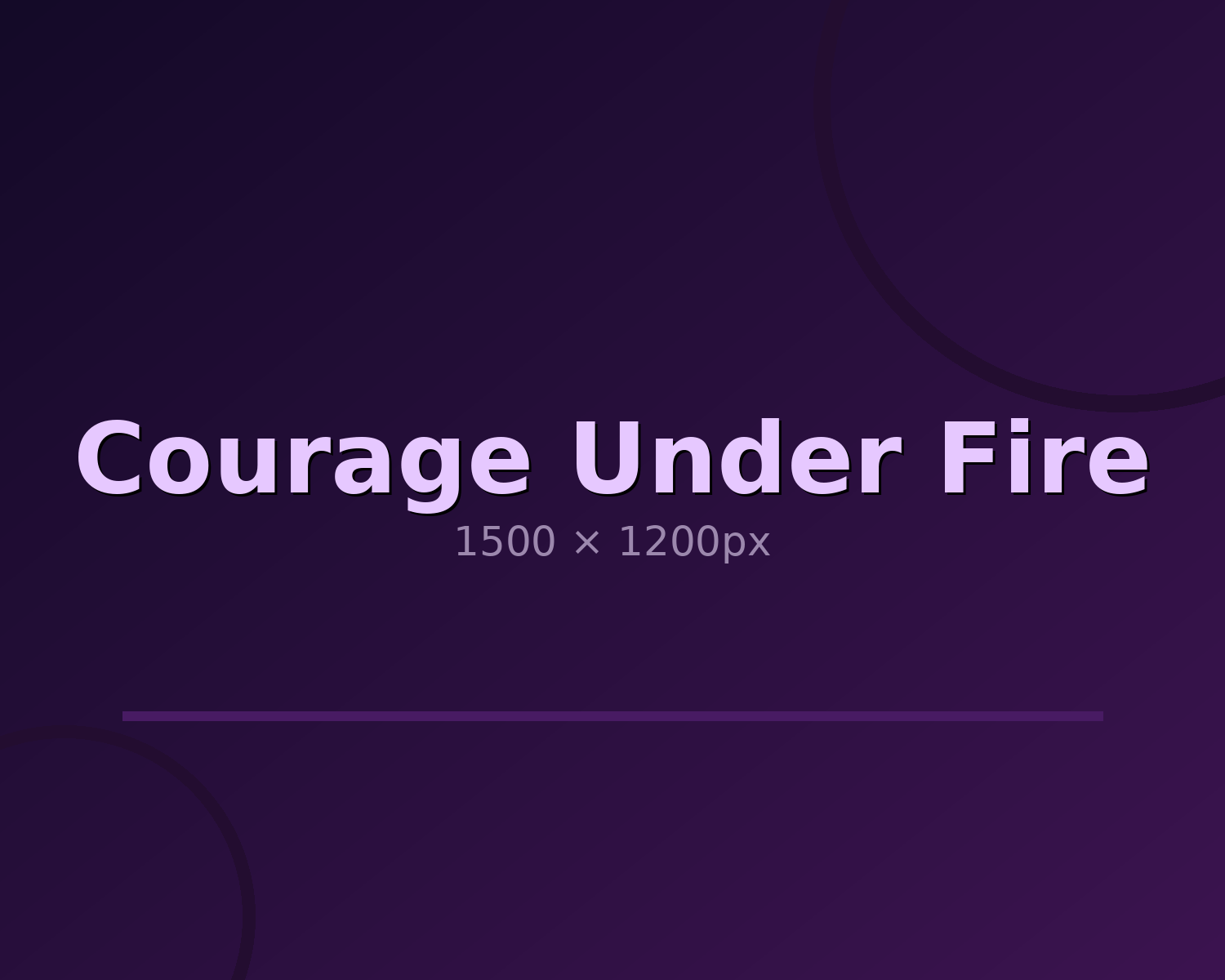 Courage Under Fire Linked (image for) Courage Under Fire Linked